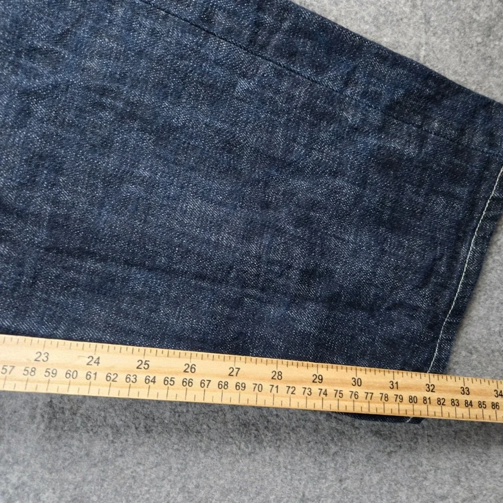 Vtg Levi's 501 Jeans Mens 42x34 Blue Straight Leg Dark Wash Button Fly Denim Y2K